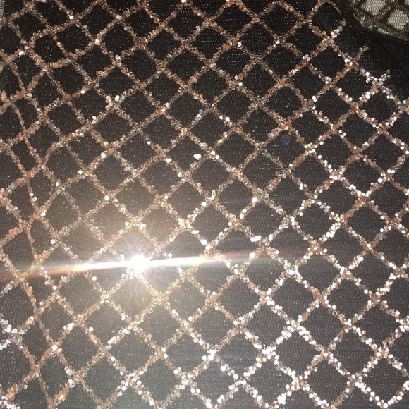 Gold & Black GLITTER Mermaid evening gown - Picture 5 of 6